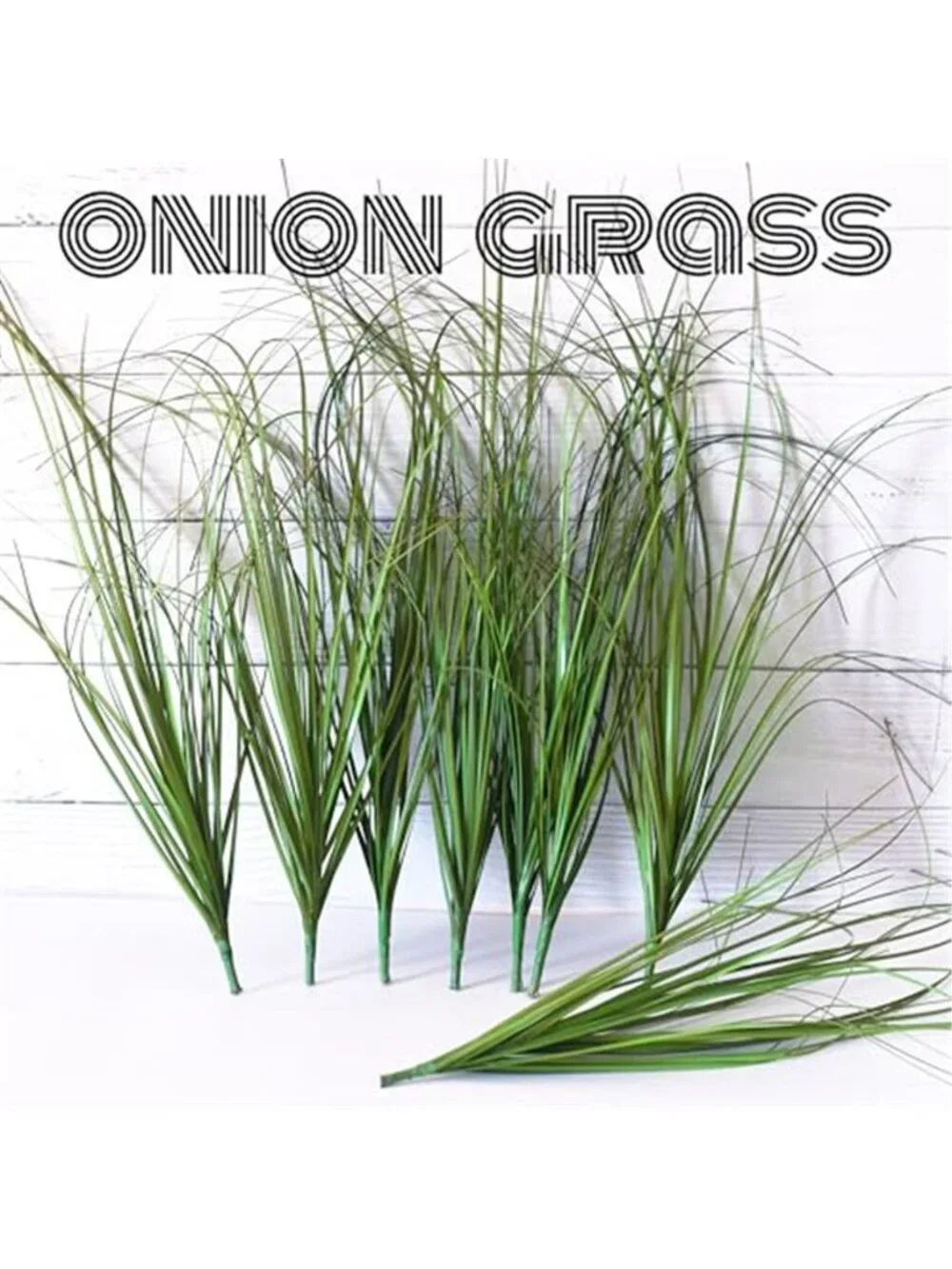 Artificial Tall Grass Greenery Stems Fake Plants Indoor Outdoor Home Decor 8PC